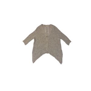 Anthropologie Moth Tan Knit High Low Cardigan - Women’s Size Small